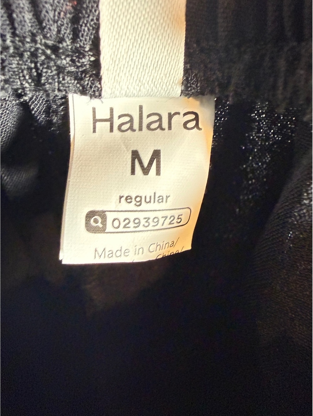 Halara Mid Rise Drawstring Wide Leg Baggy Casual Linen-Feel Pants Black Size M - Picture 5 of 8